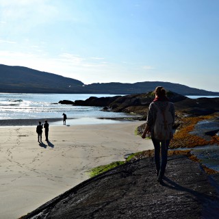 Allison on the coast in Derrynane, Ireland. 