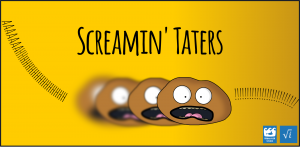 A screenshot of the "Screamin' Taters" game.
