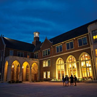 How An Overnight Trip to Grove City College Shaped Me The beautiful Hall of Arts and Letters at night.
