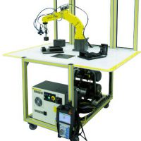 The robot made by FANUC.